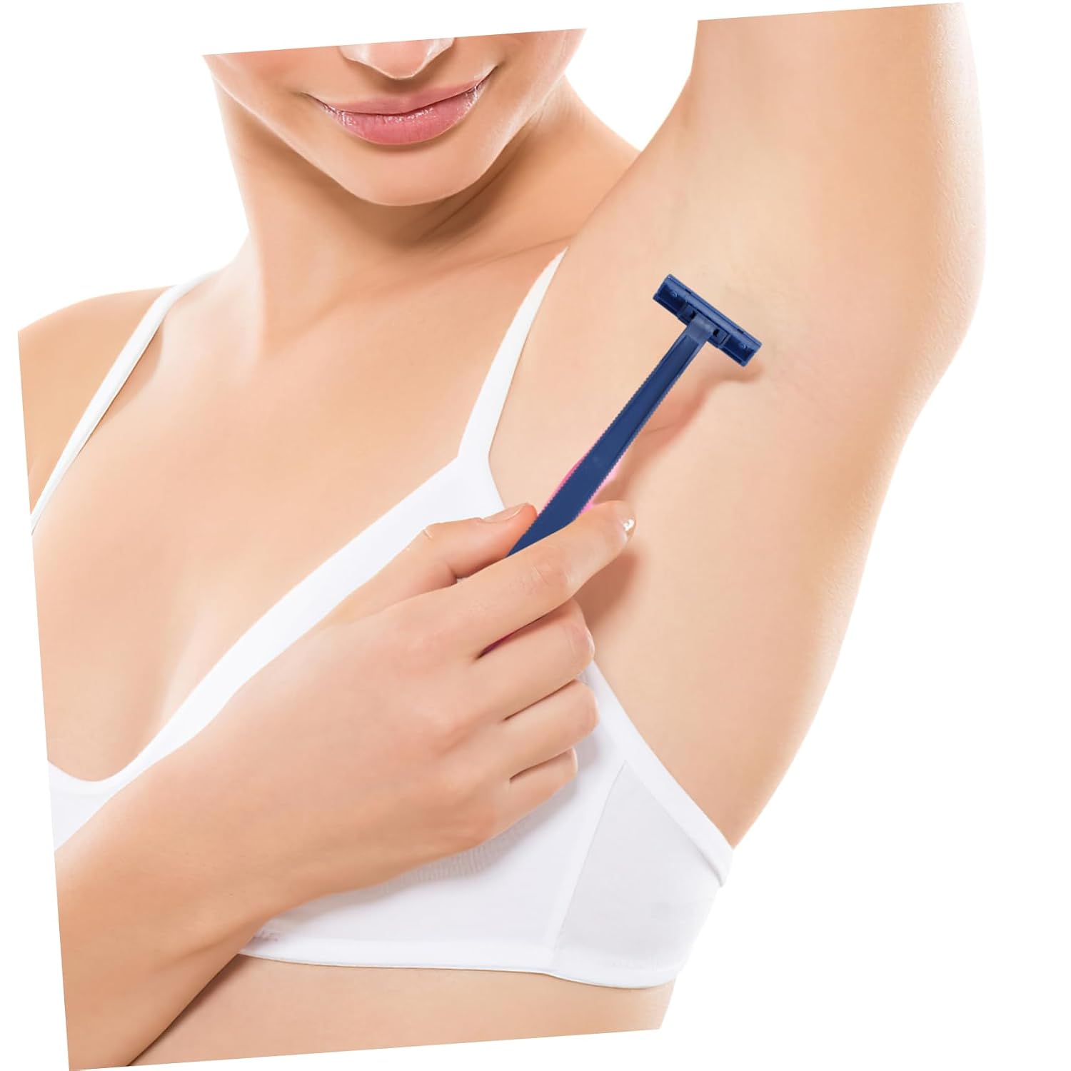 VALICLUD 24pcs Women Disposable Razor Shaving Hair Remover Tool for Women Men Gentle Hair Shaver
