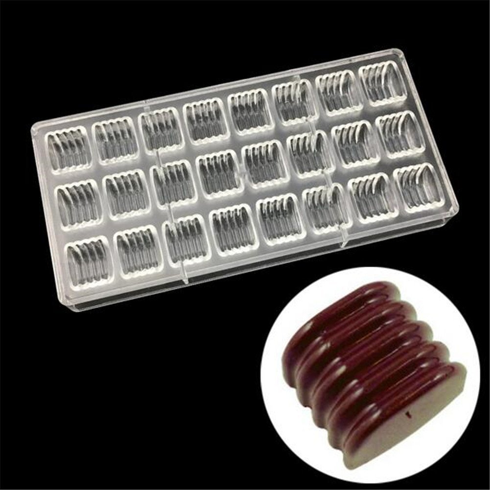 Stampo Per Cioccolato In Policarbonato – Forma Foglie Di Cacao, 8x4 Cm, Professionale, 18g A Cavità