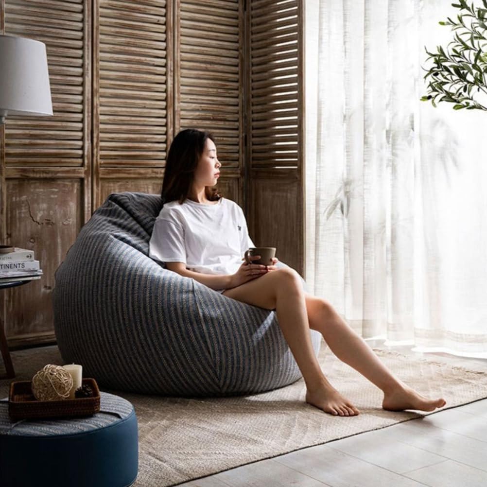 ぬいぐるみの動物貯蔵豆のバッグカバー 豪華なおもちゃのオーガナイザーバッグ 充填せずに洗濯洗えるビーンバッグチェア リビングルームの