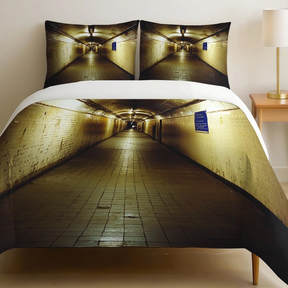 Microfibre Ultra Douce pour cette parure de lit au design tunnel