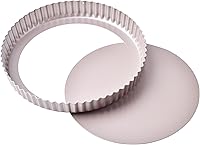 Vista 14 de Sartén rectangular para tartas de 13 pulgadas con parte inferior suelta extraíble, antiadherente, oblongo para hornear en horno (dorado champán)