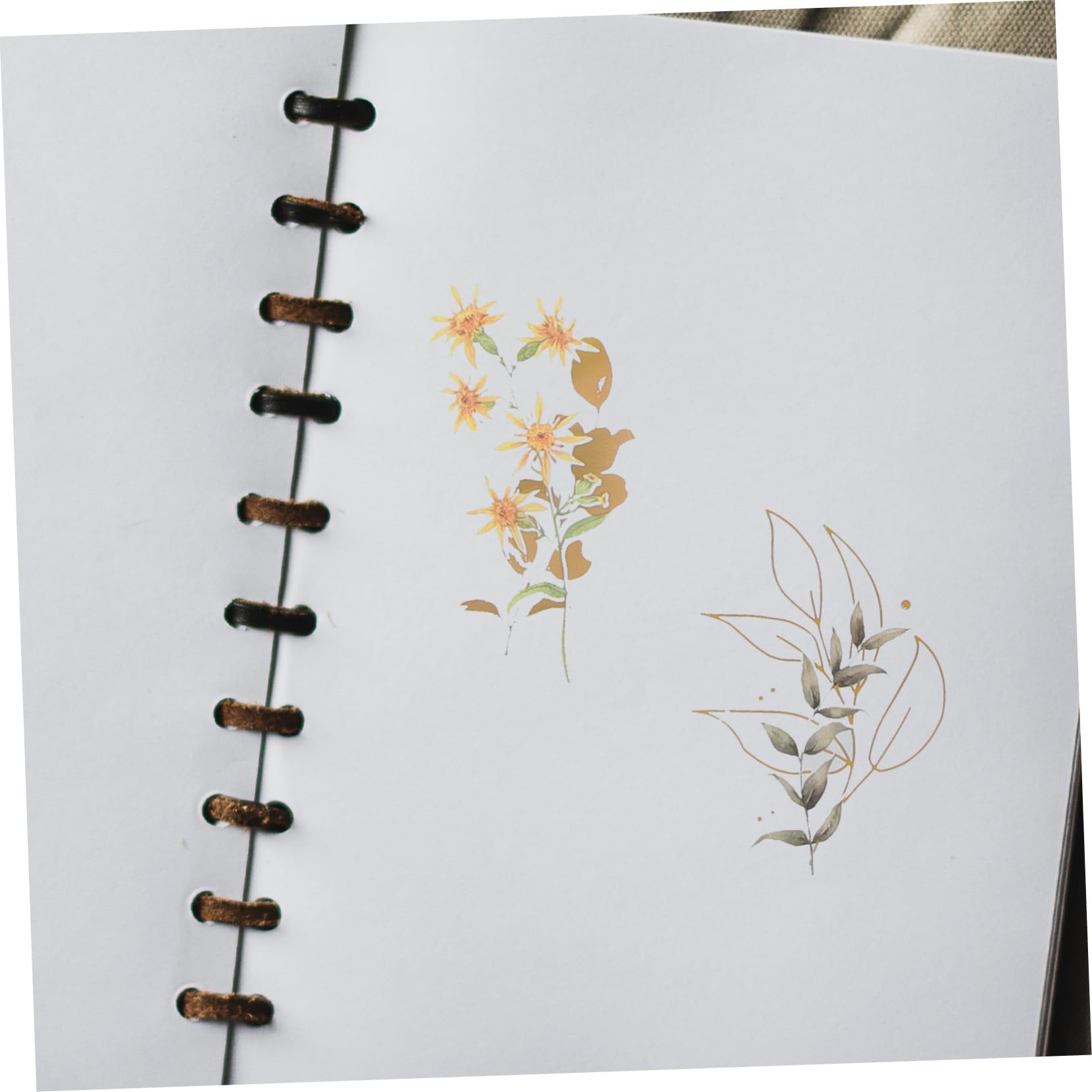 DOITOOL 4 Sätze Holographische Pflanzenaufkleber Für Scrapbooking Diy Blumenaufkleber Für Bastelprojekte Tagebücher Und Dekorationen 240 Stück * 4