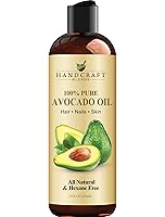 Vista 1 de Handcraft Blends Aceite de aguacate de 8 onzas líquidas 100% puro y natural Aceite para el cabello Aceite portador para aromaterapia, aceite