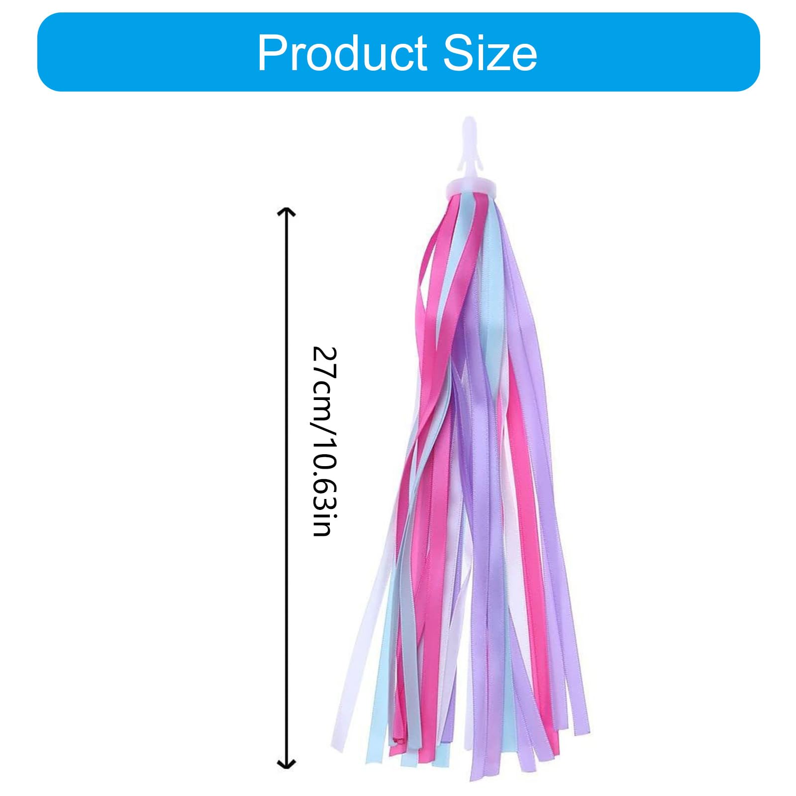 MIDOKSTUA Lot de 2 pompons colorés pour guidon de vélo, scooter, décoration de vélo, rubans de guidon de vélo MIDOKSTUA Lot de 2 pompons colorés pour guidon de vélo, scooter, décoration de vélo, rubans de guidon de vélo