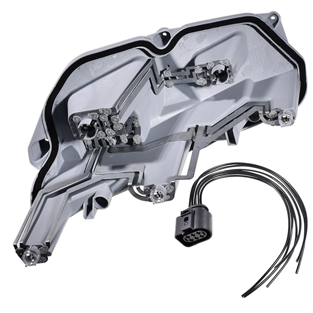 PORTALAMPADA PER LUCE POSTERIORE DESTRA + Cablaggio a spina compatibile con Audi TT MK2 2006-2014 (Posteriore destro