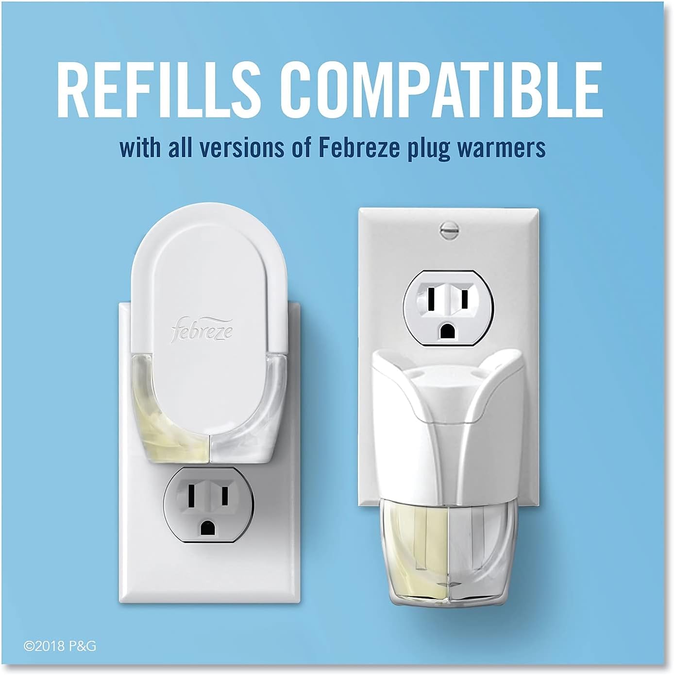 Febreze 74901 Plug Air Freshener Refills, Linen And Sky, 0.87 Oz, 6/Carton