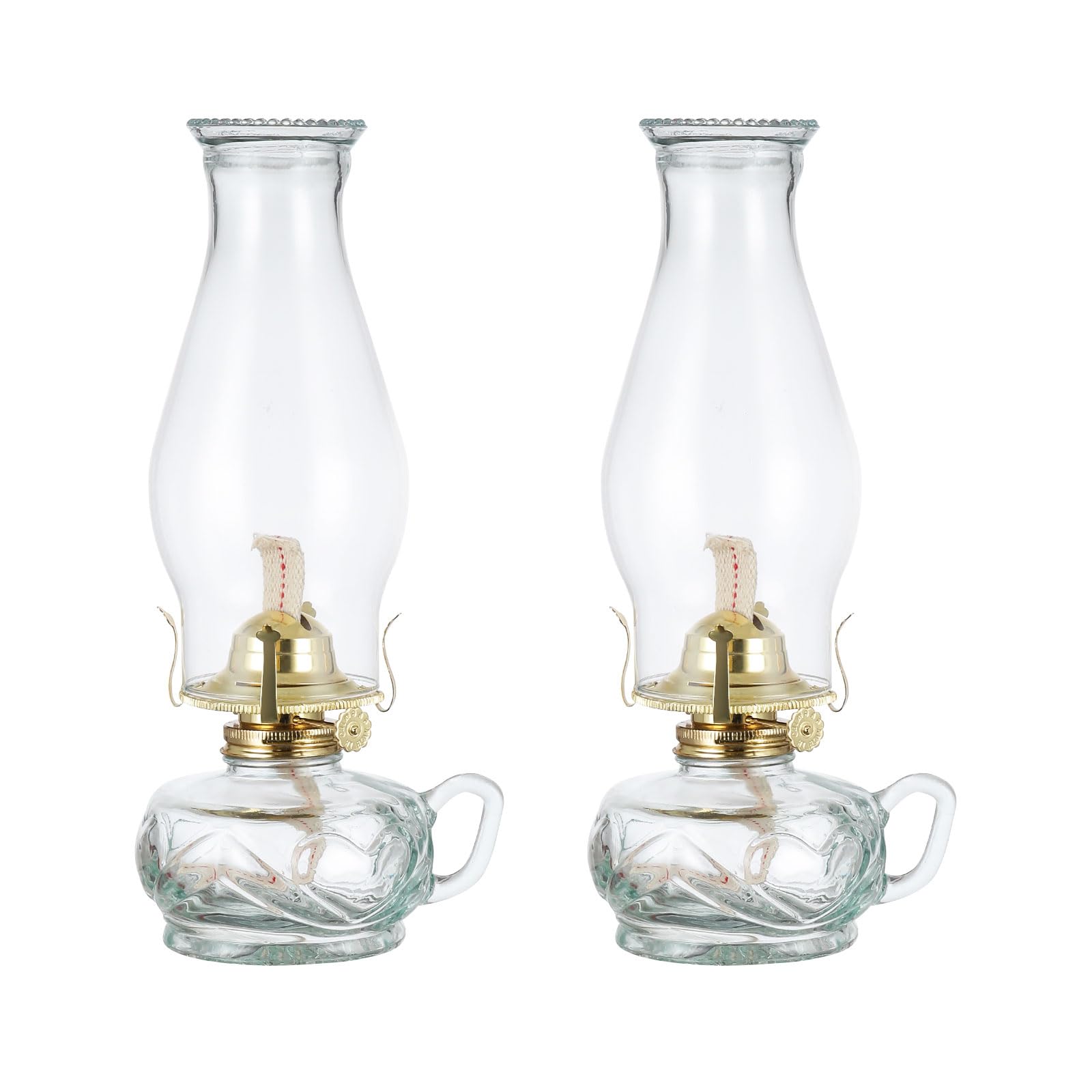 2 Pack Vintage Kerosene Lamp for Indoor Use