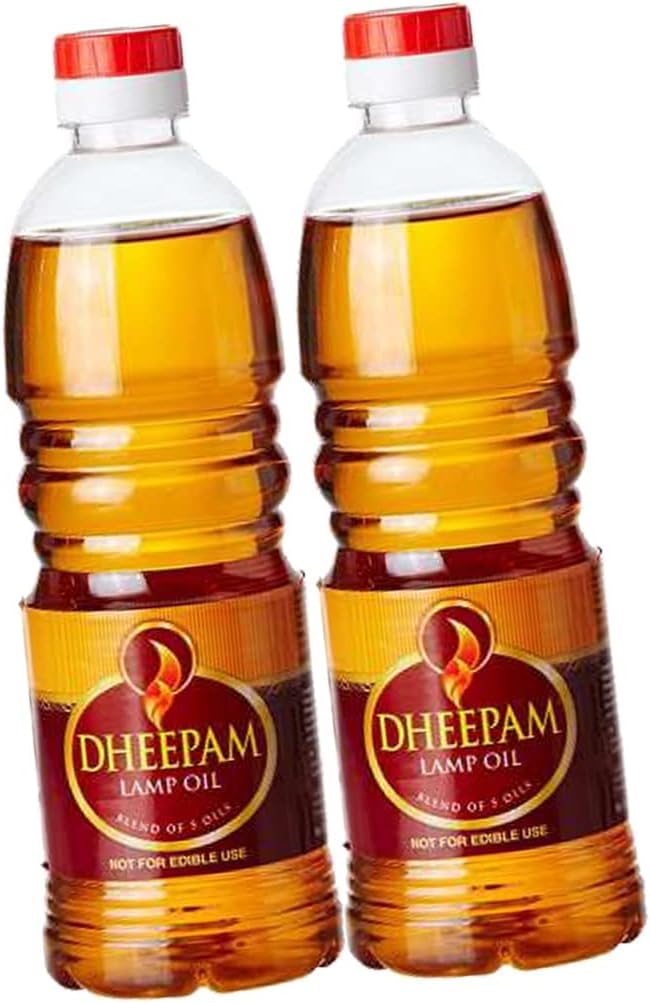 Dheepam Lamp Oil | 500ml | Traditional Oil | Purity | Pooja Oil (Pack of 2)