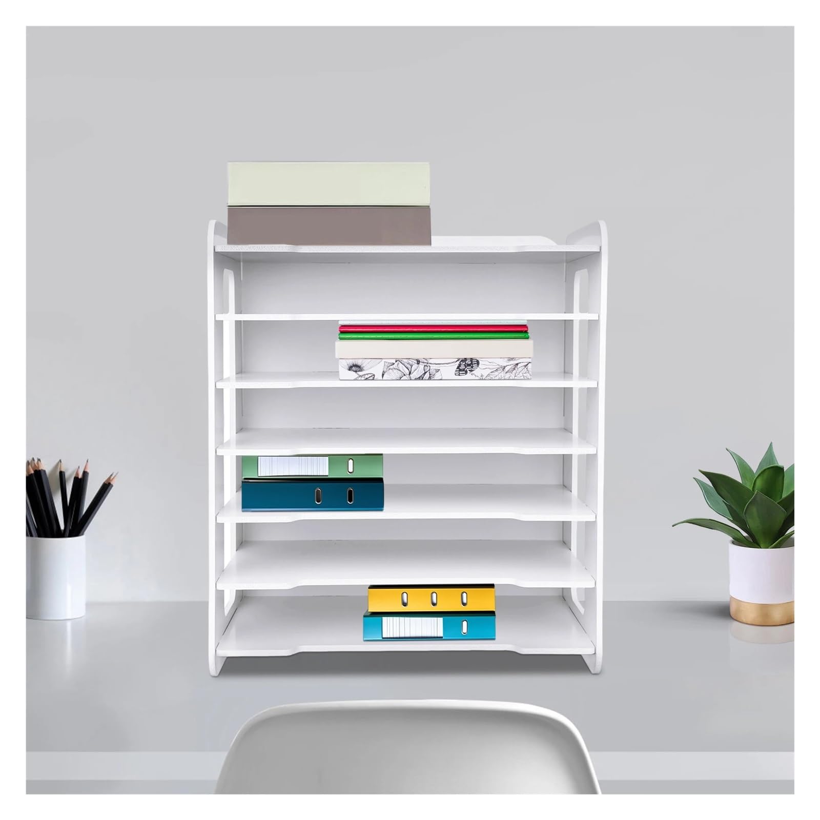 Organizzatore di documenti da ufficio for scrivania, portadocumenti, vassoio porta lettere e archiviazione A4 for casa scuola