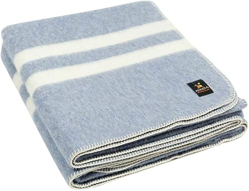 Miniatura 193 de Manta gruesa de lana de alpaca pesada para acampar al aire libre o usar en interiores Mantas suaves de lana de alpaca peruana