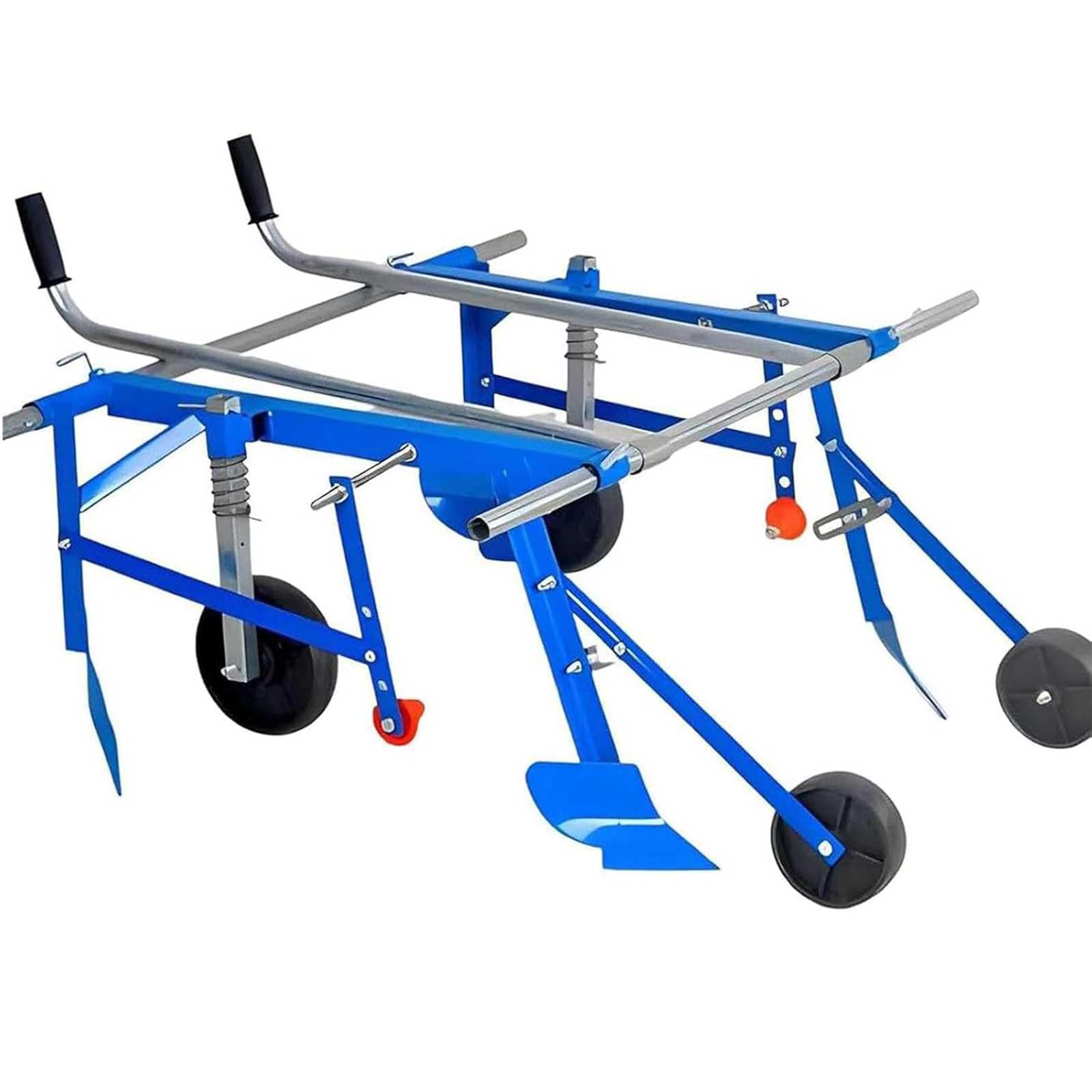 ZMJGLL Hand-Pulled Mulch Film Machine, Adjustable Depth Automatic Mulching Agricultural Equipment for Greenhouses, Gardens, and Orchards.soil Conditions (Low 1.5M)