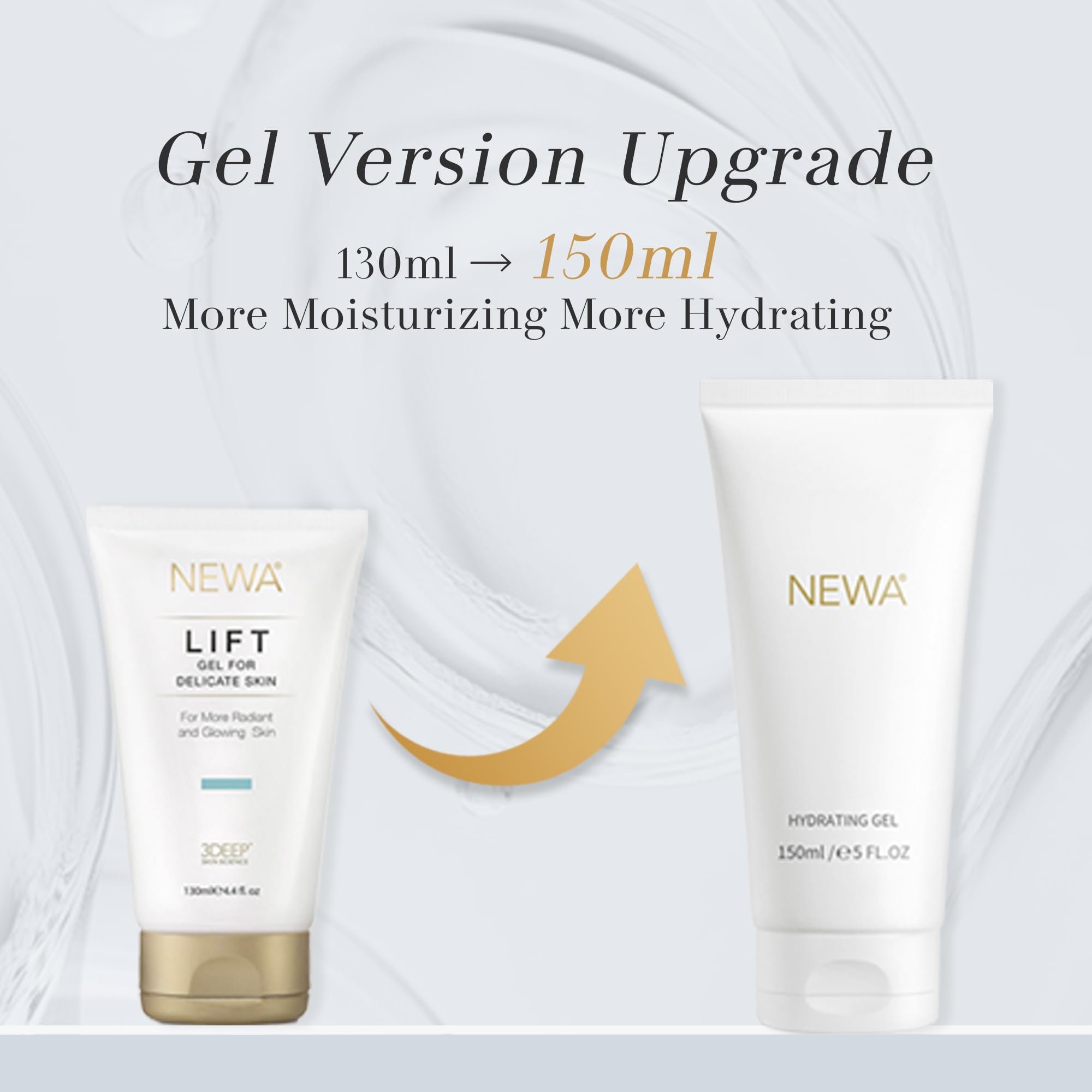 Newa Hydratant Lift Gel Delicate Skin| Reconstitue Le Collagène, Réduit Les Rides| Rides Du Visage, Des Yeux, De La Bouche Et Cou| Anti-Rides Puissant Immédiat