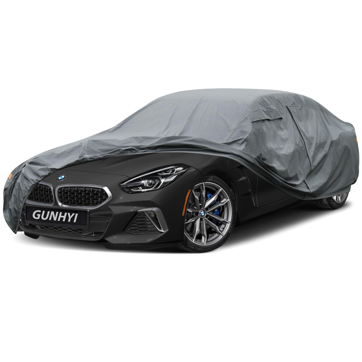GUNHYI Premium Car Cover Custom Fit BMW Z4(2009-2026), 16 Layers Heavy Duty Car Cover Waterproof All Weather with Zipper Door for Sun Rain Snow Dust Uv Protection