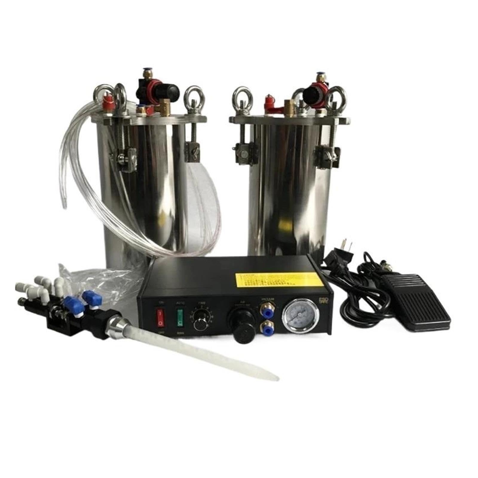 Serbatoio a Pressione for l'erogazione di Colla da Dispenser semiautomatico for Colla liquida da 1 litro Applicatore di Colla in Resina epossidica Mista AB Dispenser a Due componenti