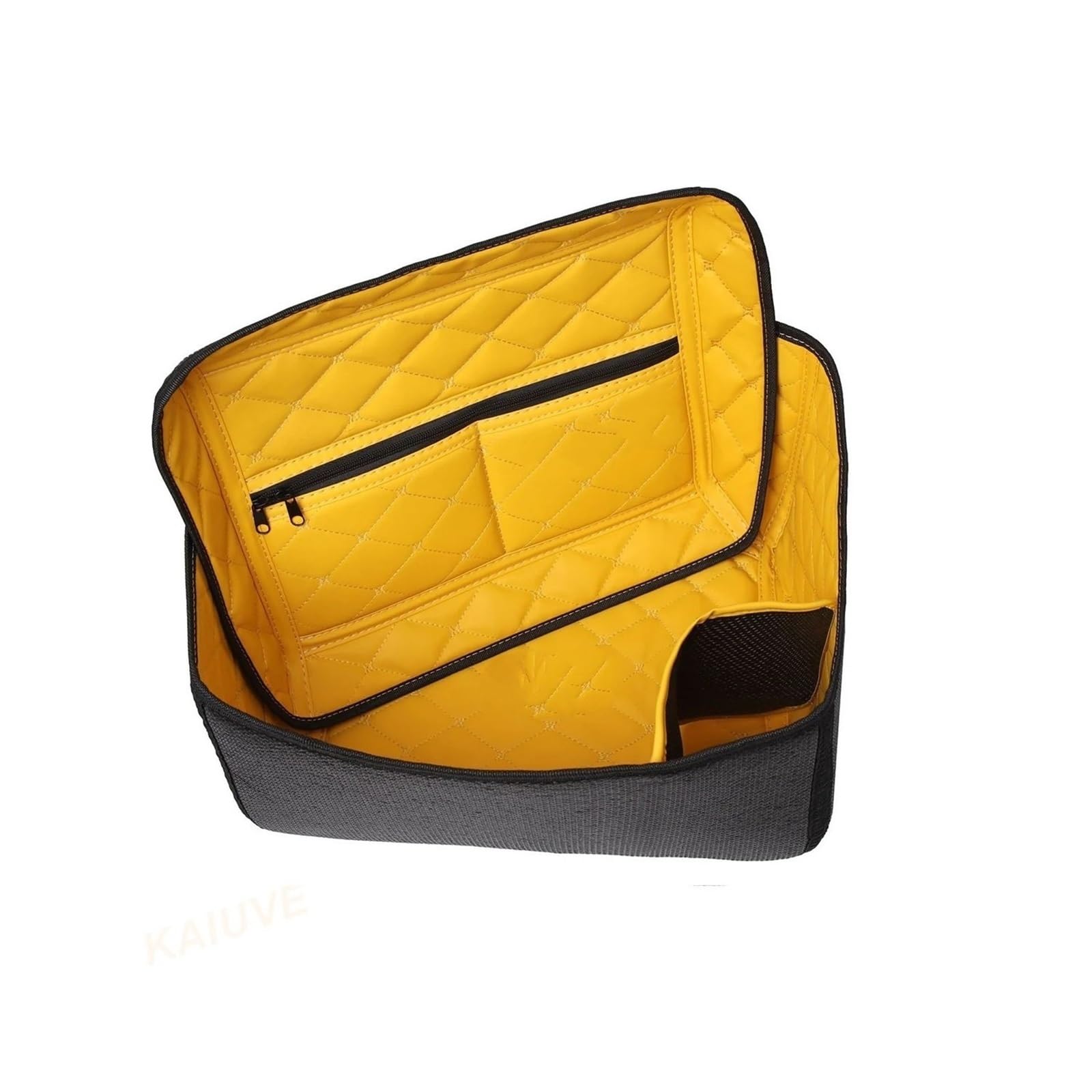 motocyklowyTopcase 45L Motocyklowy Top Box Tylna pokrywa bagażnika Podkładka Tylna Skrzynka narzędziowa Wewnętrzna wyściółka Poduszka Skóra PU bagażnika motocykla(Yellow)