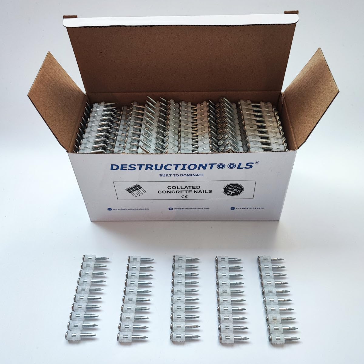 1000x Collated Concrete Nails 25mm - for Hilti GX3/GX100/GX120
