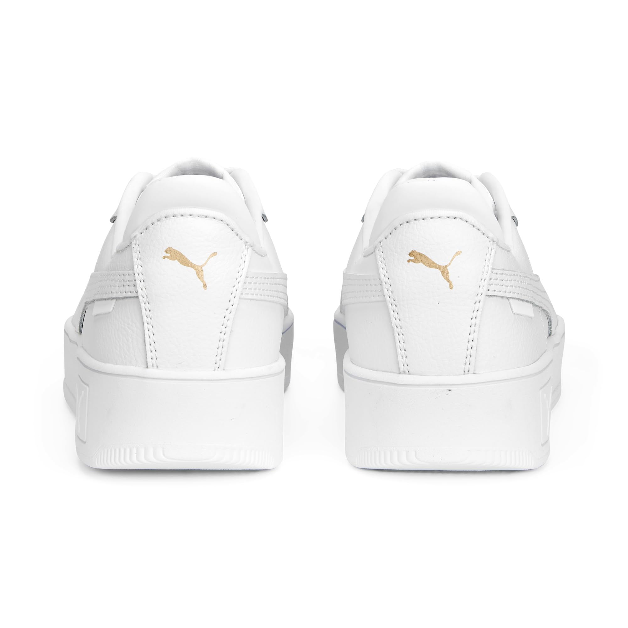 PUMA Damen Carina Street Sneaker, White White Gold, 40 EU