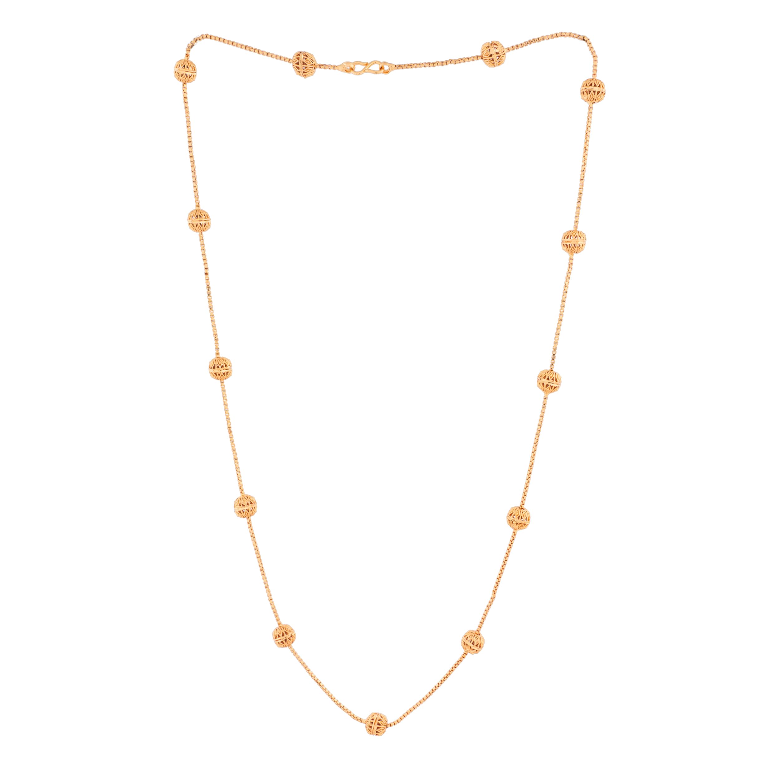 See full amazon price history chart for Radhas Creations Medium Length Box Chain With 8 Mm Balls One Gram Gold No.1202 For Womens Radhas Creations Medium Length Box Chain With 8 Mm Balls One Gram Gold No.1202 For Womens (B0CSDVRHRG) Amazon Price History, Amazon Price Tracker