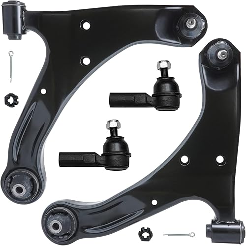 Miniatura 659 de Detroit Axle - Kit de brazos de control delanteros de 4 piezas para Chevrolet Aveo Aveo5 Pontiac G3 Wave Wave5 Suzuki Swift+, 2 brazos de control