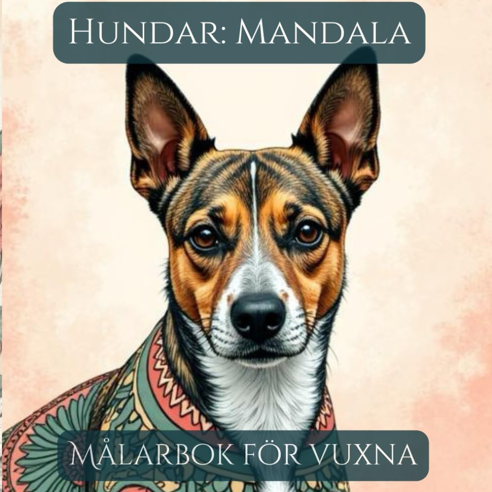 Hundar med Mandala, målarbok för vuxna: Avkopplande målarbok med 50 sidor med olika mandalas
