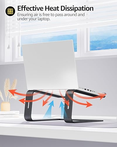 Miniatura 4 de Urmust Soporte elevador de aluminio para computadora portátil compatible con MacBook Air Pro, Dell, HP, Lenovo Samsung, Alienware todas las