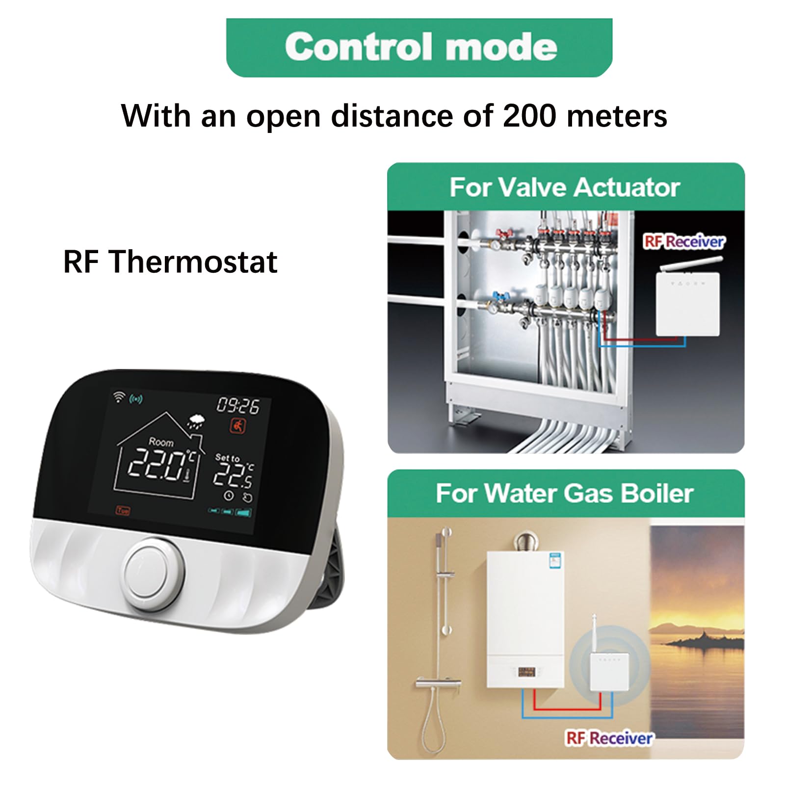 Desktop Smart Thermostat für wandhängende Heizkessel