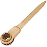Non-Sparking Ratchet Wrench | Pointer End | 1-5/8 in. Socket | TUV Certified | Aluminum Bronze | Non-Magnetic | Corrosion Resistant | EX504S-030UA