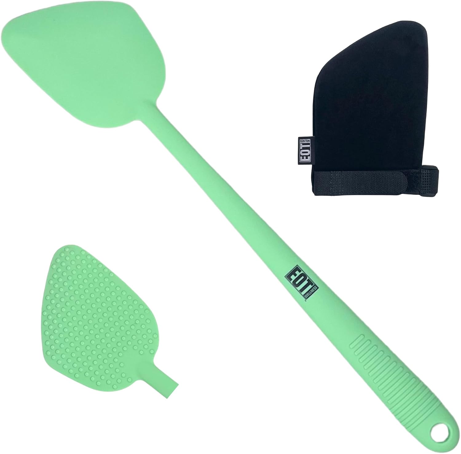Bendable Lotion Applicator for Back & Body (Microfiber Mitt Included) - Sunscreen, Self Tanner, Medication, Body Lotion Applicator for Back