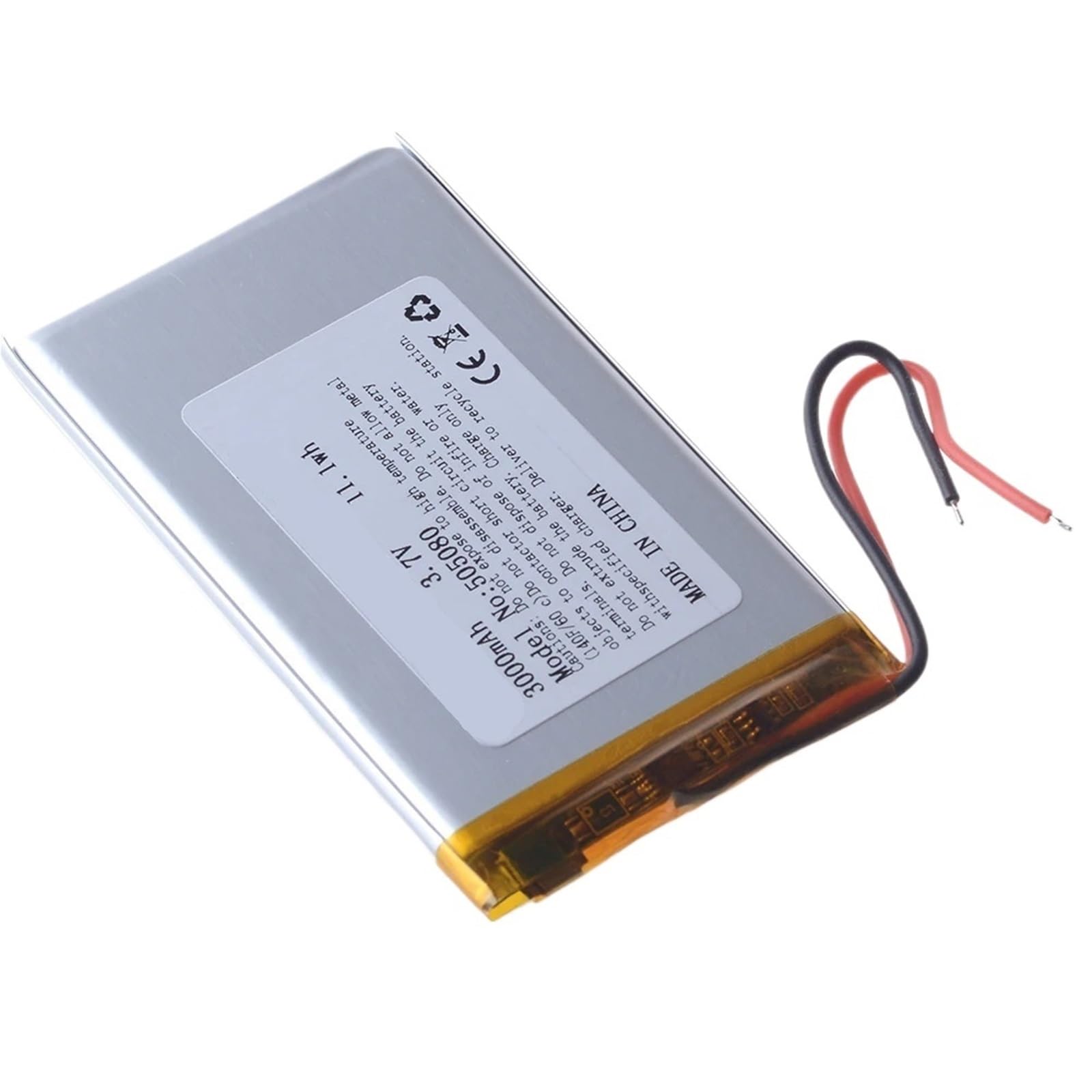 505080 da 3000 mAh, 1 pezzo(2.0 3P)