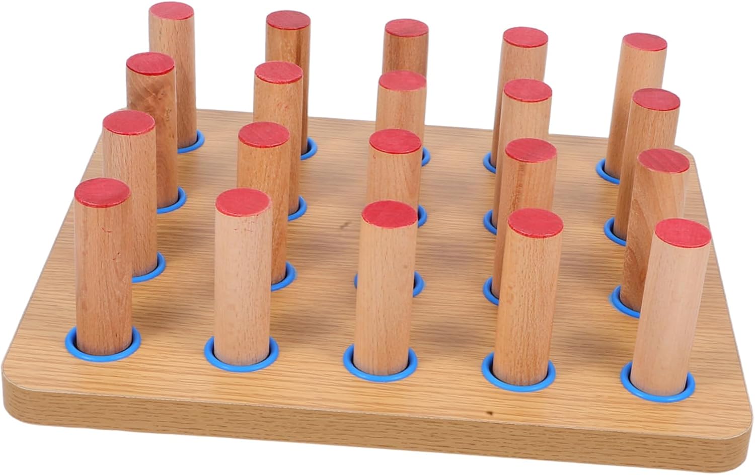 SUPVOX Wooden Pegboard for Hand Rehabilitation Finger Fitness Device for Strength Flexibility Enhance Coordination Fine Motor Skills for Therapy Clinics