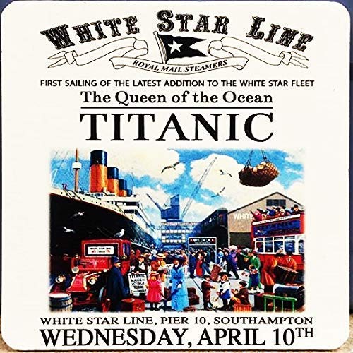 og Titanic, White Star Line - Drinks Mat/Coaster