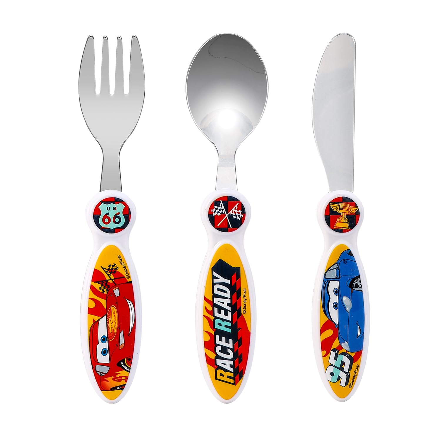 Cars Children's Kids 3pcs Cutlery Set - Knife/Fork/Spoon
