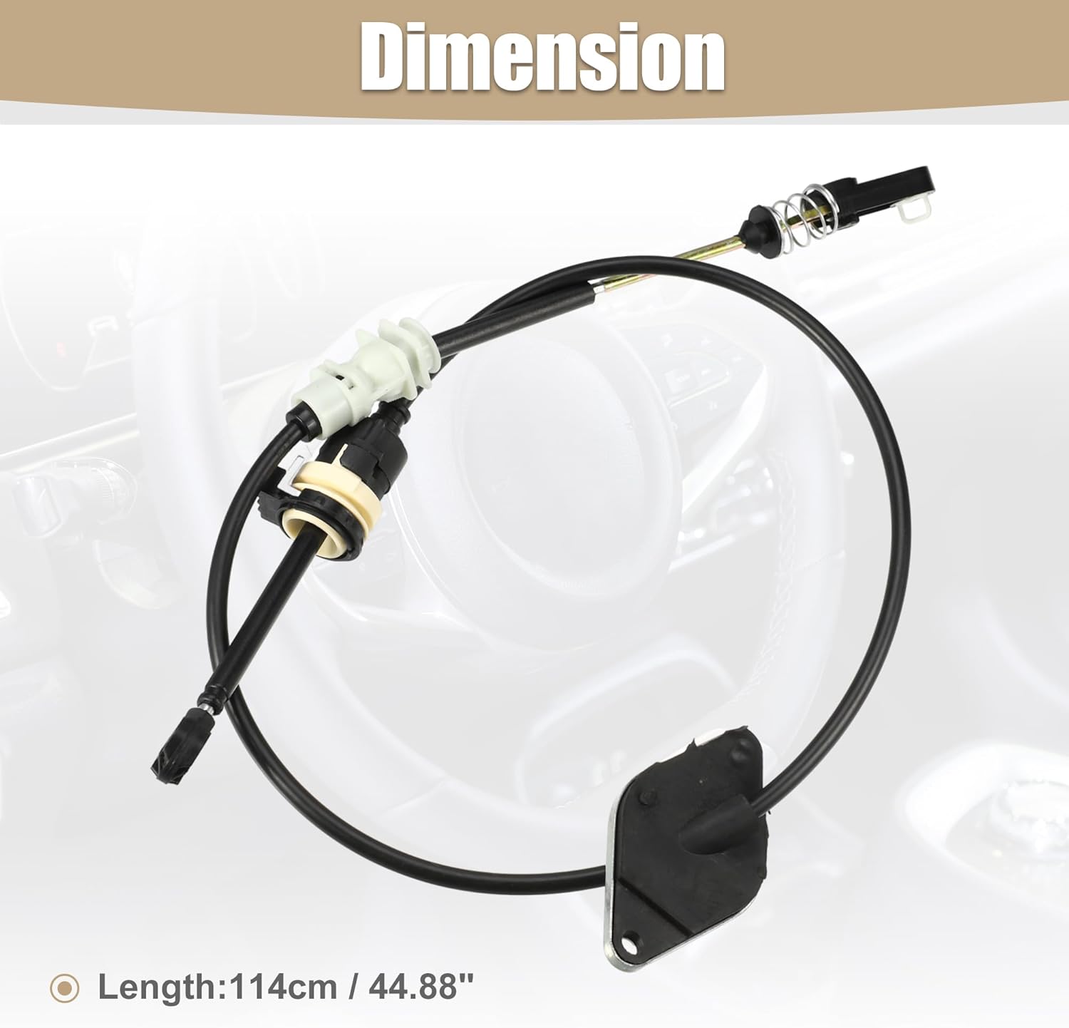 uxcell Automatic Transmission Shifter Cable Gear Shift Control Lever Selector Cable No.52109781AF for Dodge Nitro 2007-2011