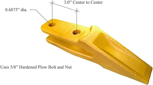 Miniatura 2 de 5 - CAT Style Retroexcavadora/Excavadora Uniteeth - Espaciado entre agujeros de 3"