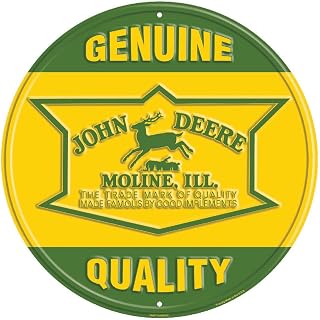 Round Genuine Quality Sign, 12", Yellow