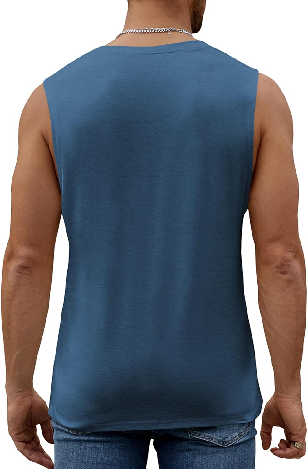 Mens Summer Beach Tank Top Tropical Hawaiian Palm Tree Print Sleeveless Shirts Muscle Tee Vacation Shirts - Image 5