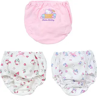 サンリオ(SANRIO) キッズショーツ 3枚セット ハローキティ りんご 100cm 綿100% お名前ネーム付き 153583