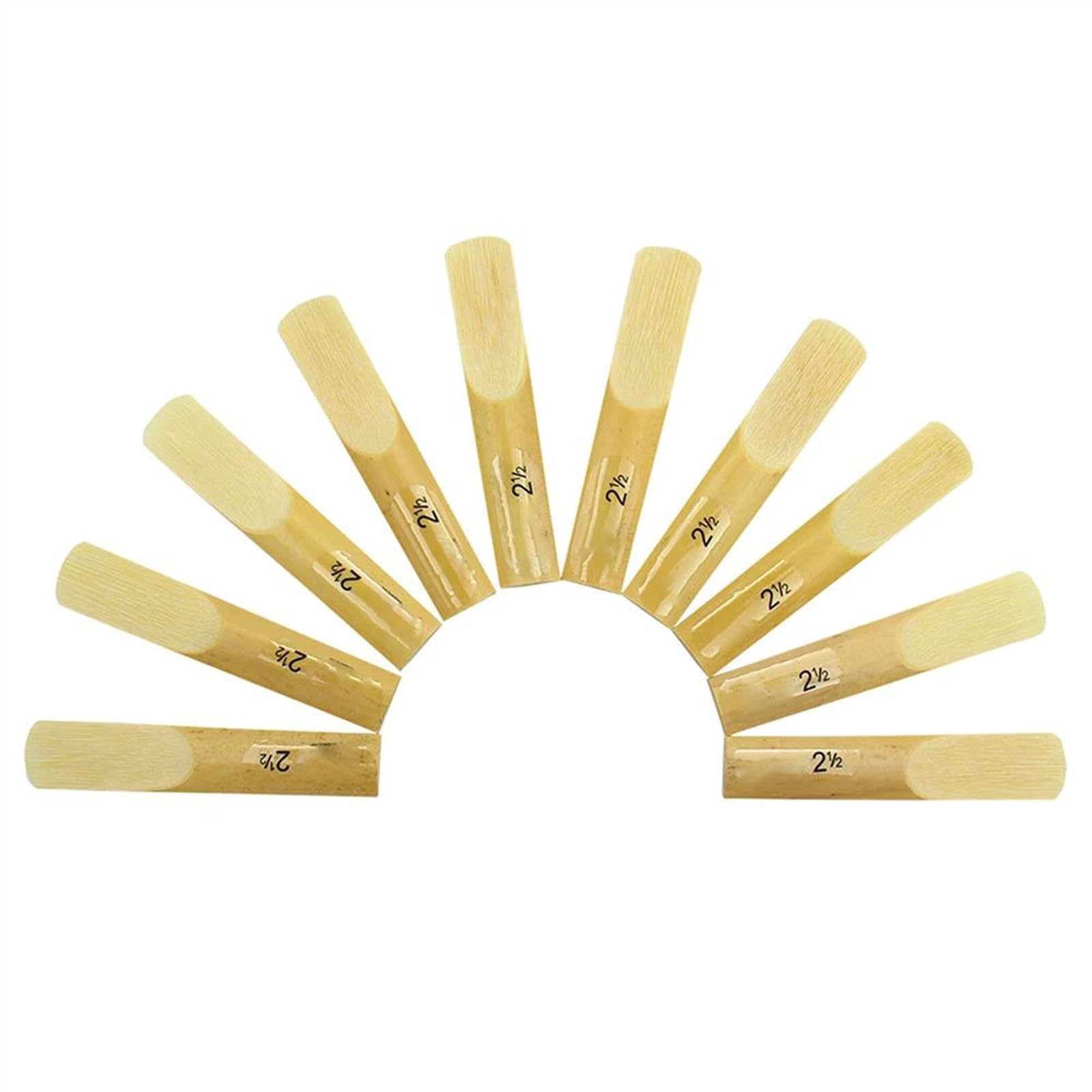 10 Sztuk Stroików Do Saksofonu O Sile 2,5 Trzciny Do Saksofonu, Akcesoria Do Części Do Instrumentów Dętych Drewnianych Akcesoria do Saksofonu Części (Color : Tenor)
