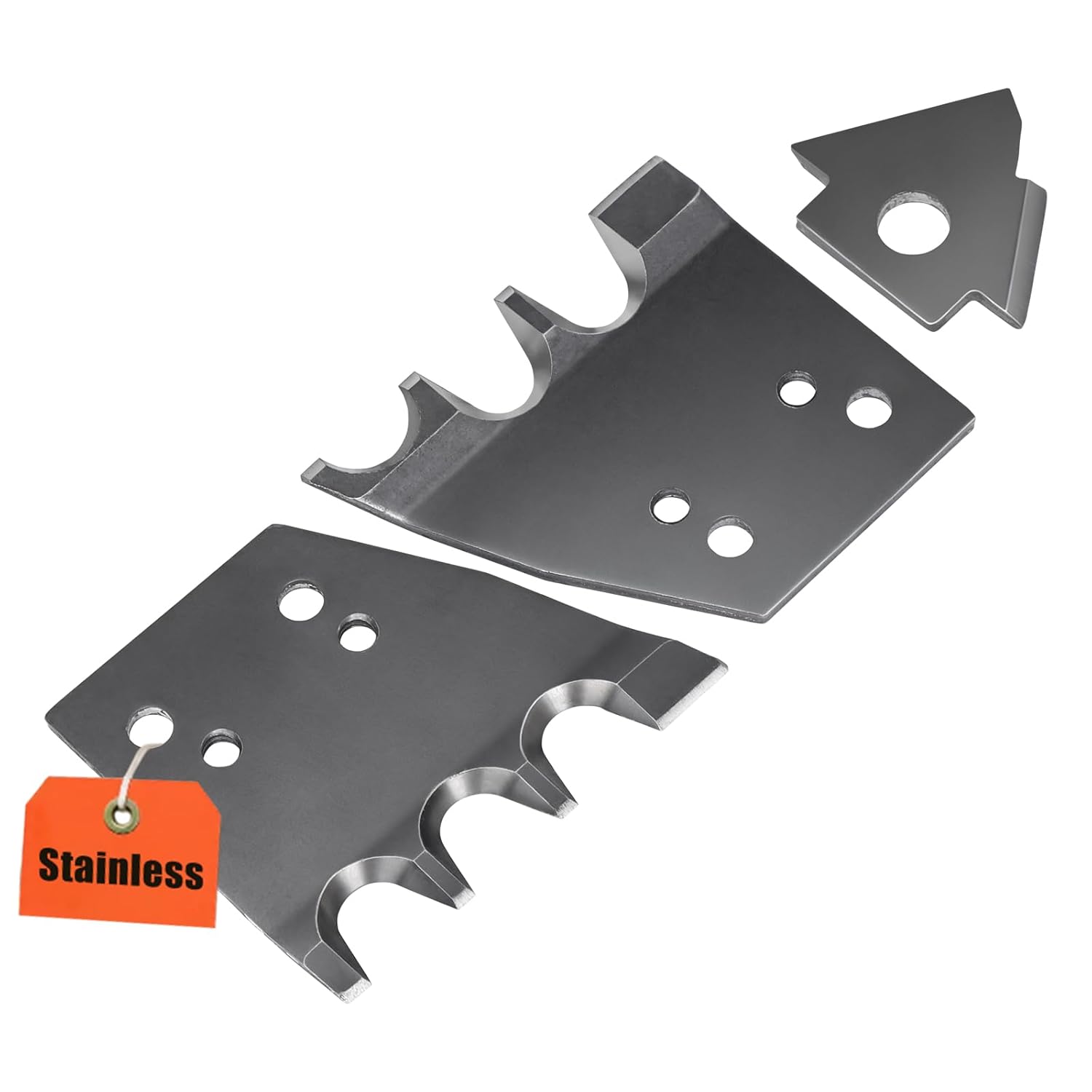 Upgraded Ice Auger Replacement Blades, Fits for 7.5” K-Drill Ice Drill Bit IDRL08 and IDRL75 Augers, Stainless Steel
