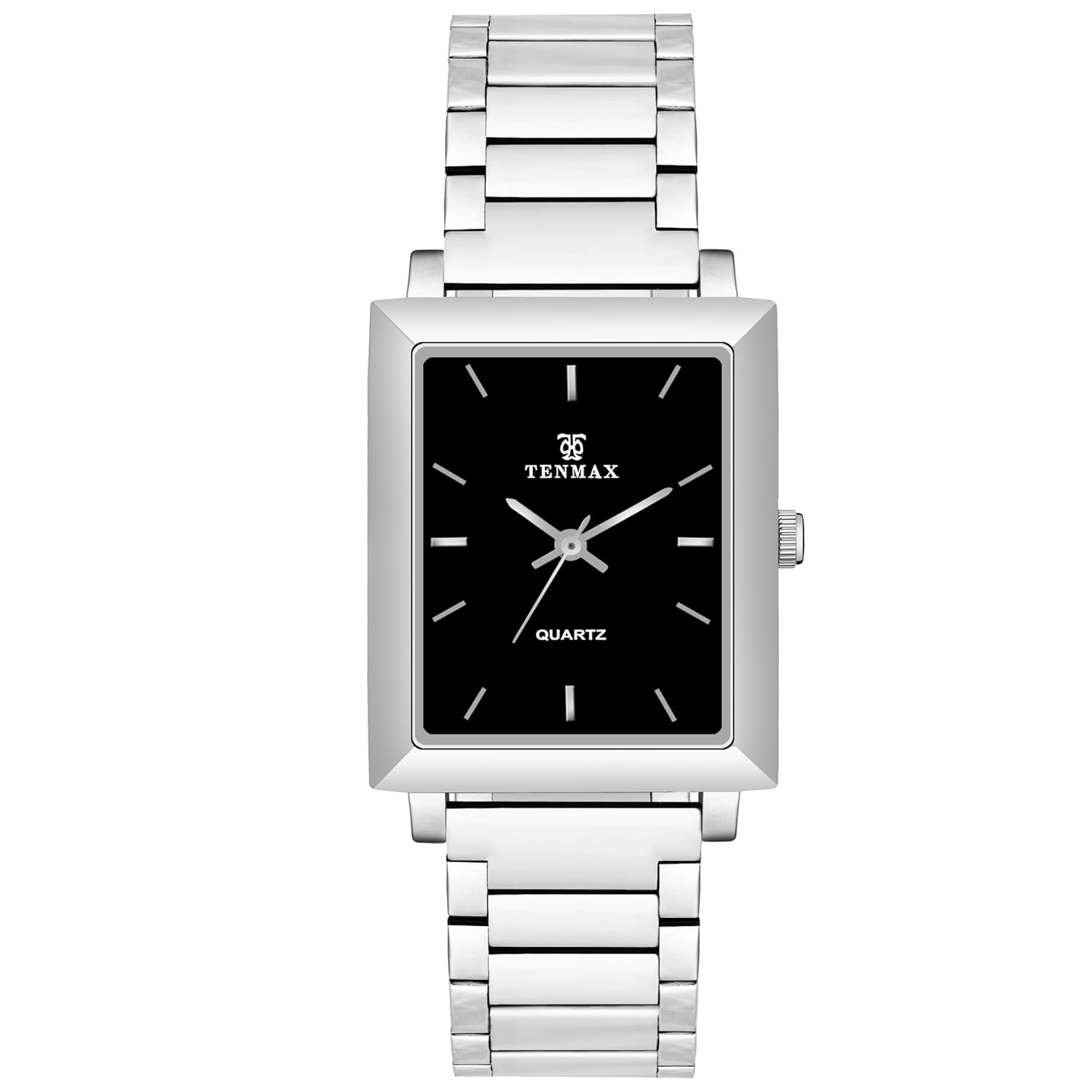 天 Buy TENMAX Quartz 553 Day Date Black Dial Classic Steel Analog