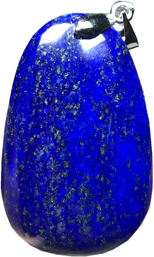 Lapis Pendant,Natural Royal Blue Lapis Lazuli Stone Jewelry For Woman Man Crystal 34x21x5mm Beads Silver Gemstone AAAA