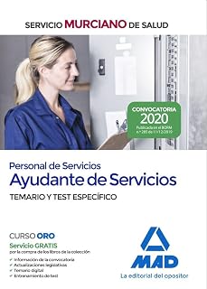 Personal de servicios, opción ayudantes de servicios del servicio murciano de salud. Temario y test específico