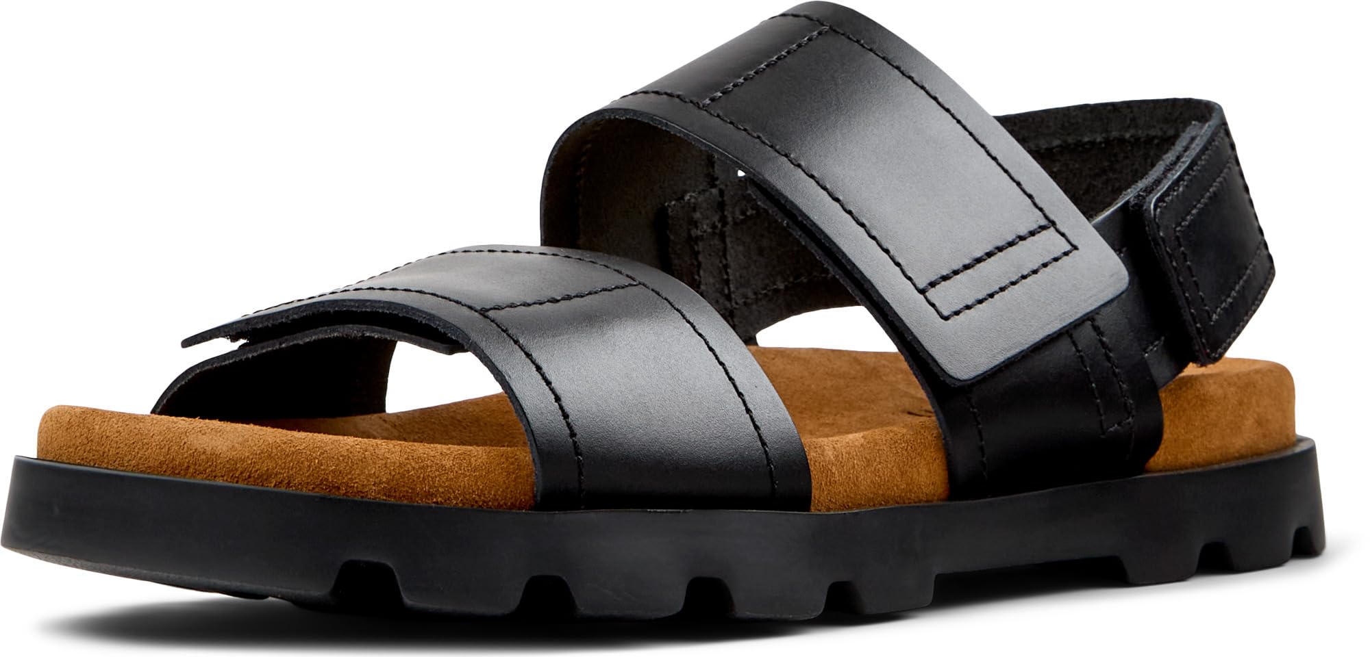 Camper Men's Brutus K100777 2-Strap Sandal, Black 011, 11 UK