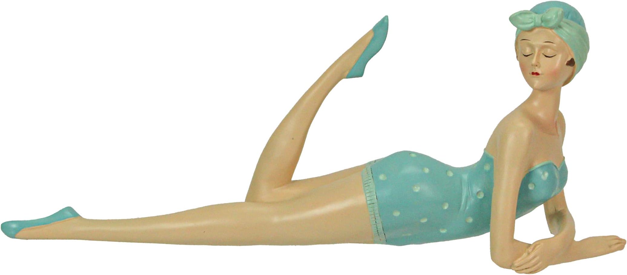 Amazon.com: Vintage Beach Bathing Beauty Polka Dot Swimsuit Figurines ...
