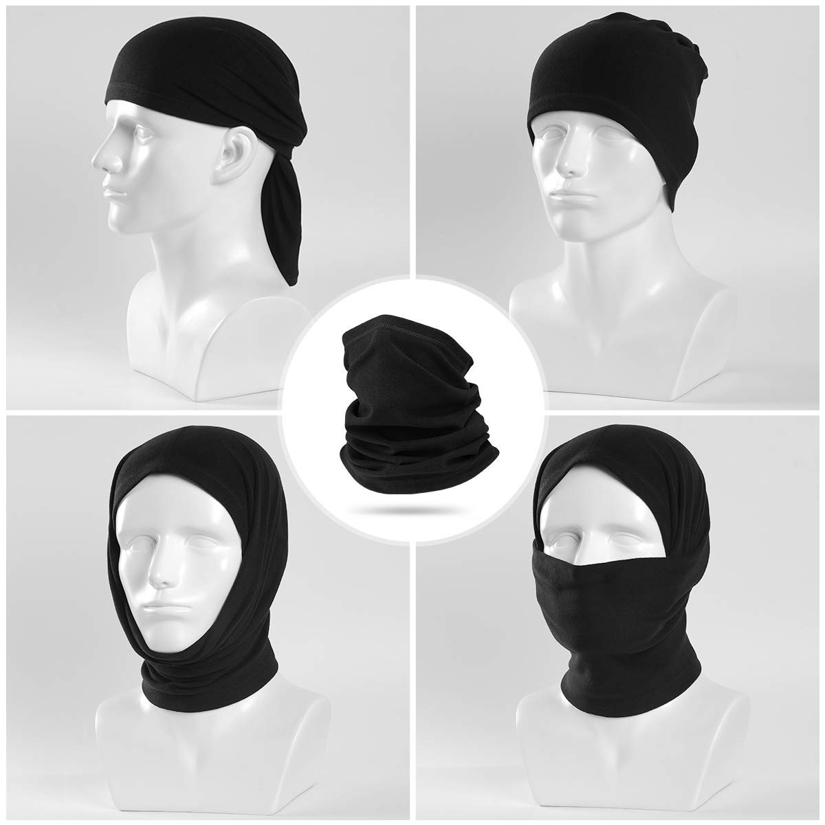 HXHWKEN 6Pcs Cache Cou Tour De Cou Élastique Multiusage Tubulaire Foulard Pour Homme Et Femme Pour La Moto, La Randonnée, Le Cyclisme Et D'autres Sports De Plein Air