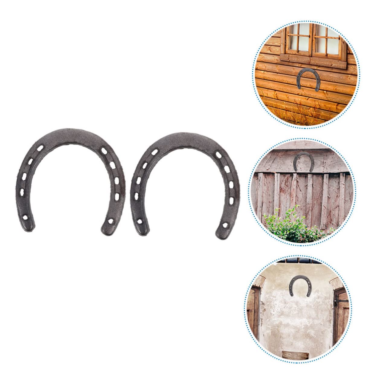 Decorazione Parete Metallica Con Ferro Di Cavallo E Cowboy | Arredo Rustico Occidentale Per Casa E Giardino | WAIU