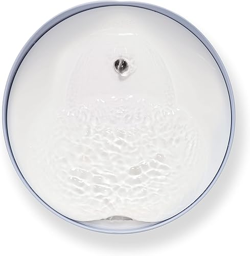 Miniatura 4 de Catit PIXI - Fuente de agua para gatos con triple filtro y opciones ergonómicas para beber, color azul