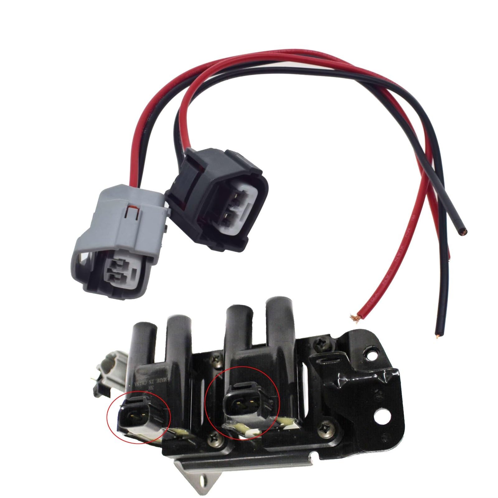 Zündspulenstecker-Kabelbaum für Kia 90980-10901 Zündspulenstecker-Kabelbaum-Verkabelungsstecker-Ersatz (Stecker 002)