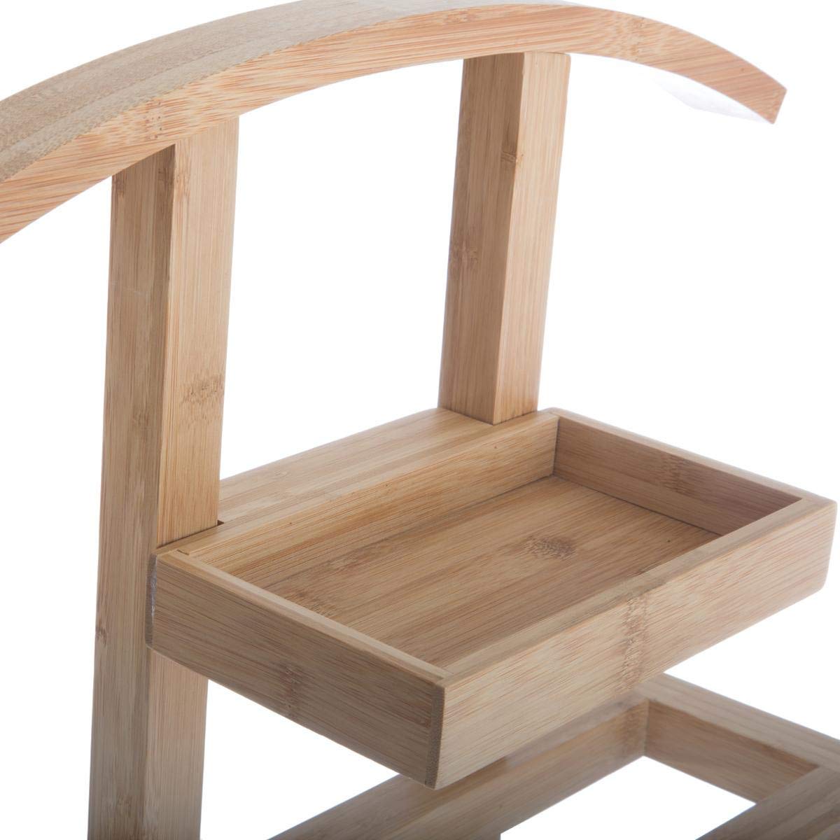 5FIVE Mehrzweckdiener aus Bambus – praktisch und raffiniert – Farbe Holz