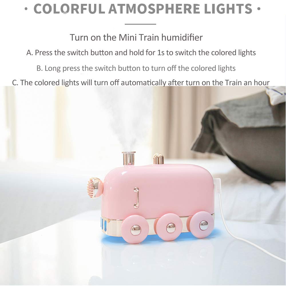 Amazon | ミニ加湿器 ポータブル 300ml デスクトップ 静音 超音波 USB